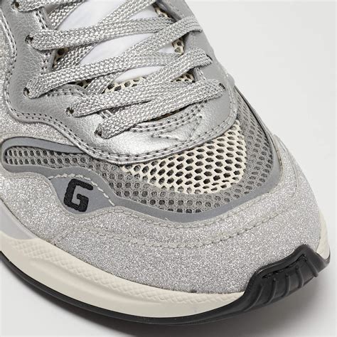 gucci silver sparkle sneakers|Gucci ultrapace sneakers.